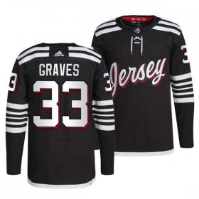 New Jersey Devils Ryan Graves 33 Adidas Alternate Schwarz Trikot Authentic - Herren
